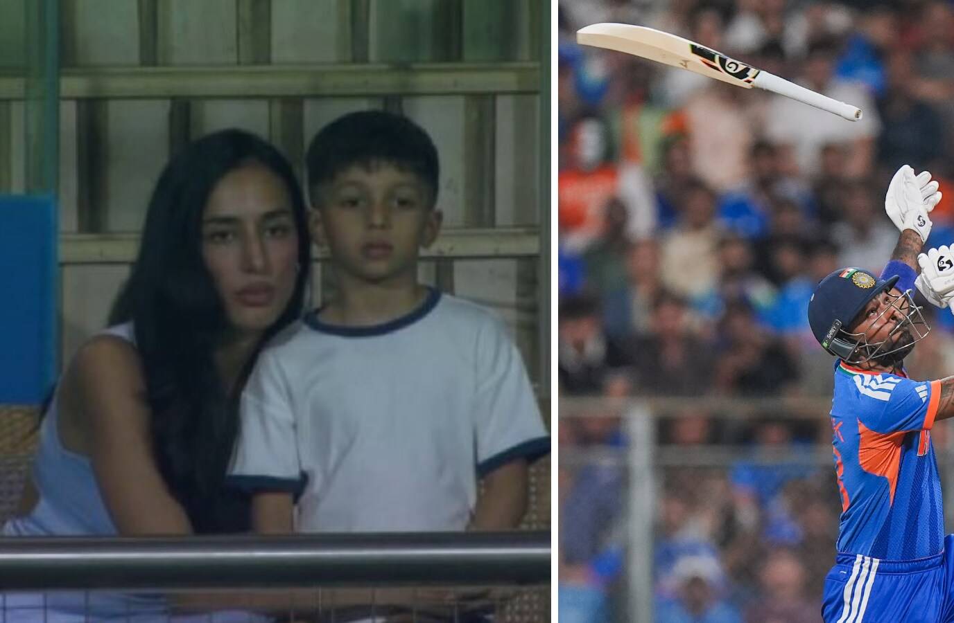 Hardik Pandya's Son Schools Him for Rash Shot in T20 WC Semi Final