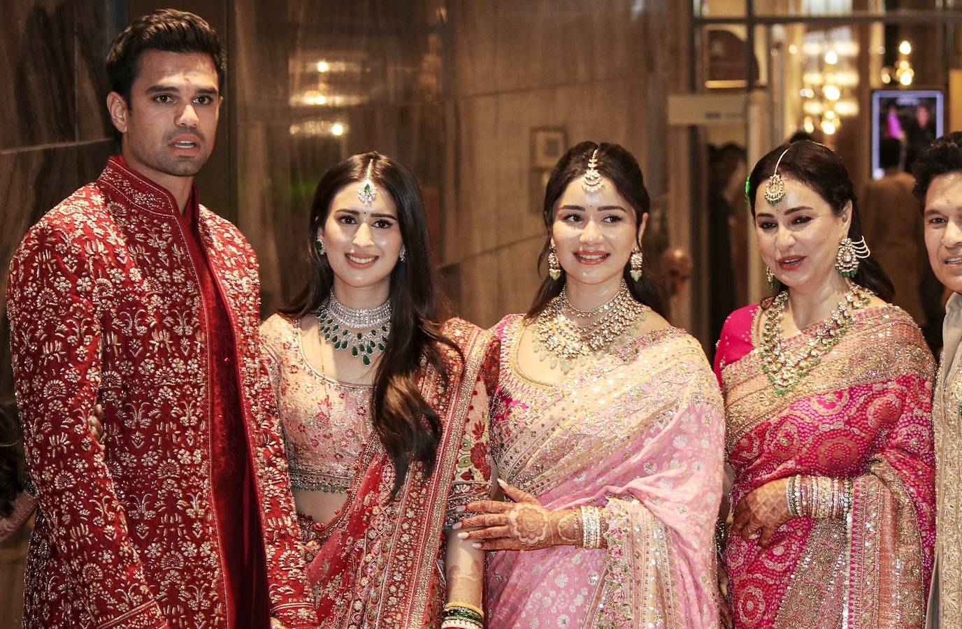 Bollywood Royalty Attend Arjun Tendulkar and Saaniya Chandhok's Star-Studded Wedding