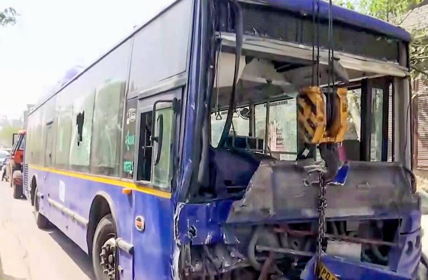 Delhi's Nangloi in Chaos After DTC Bus Kills 2, Sets Bus Ablaze