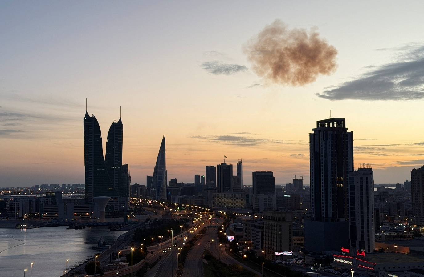 Smoke Engulfs Bahrain's Oil Refinery Amid Iran Drone Strike