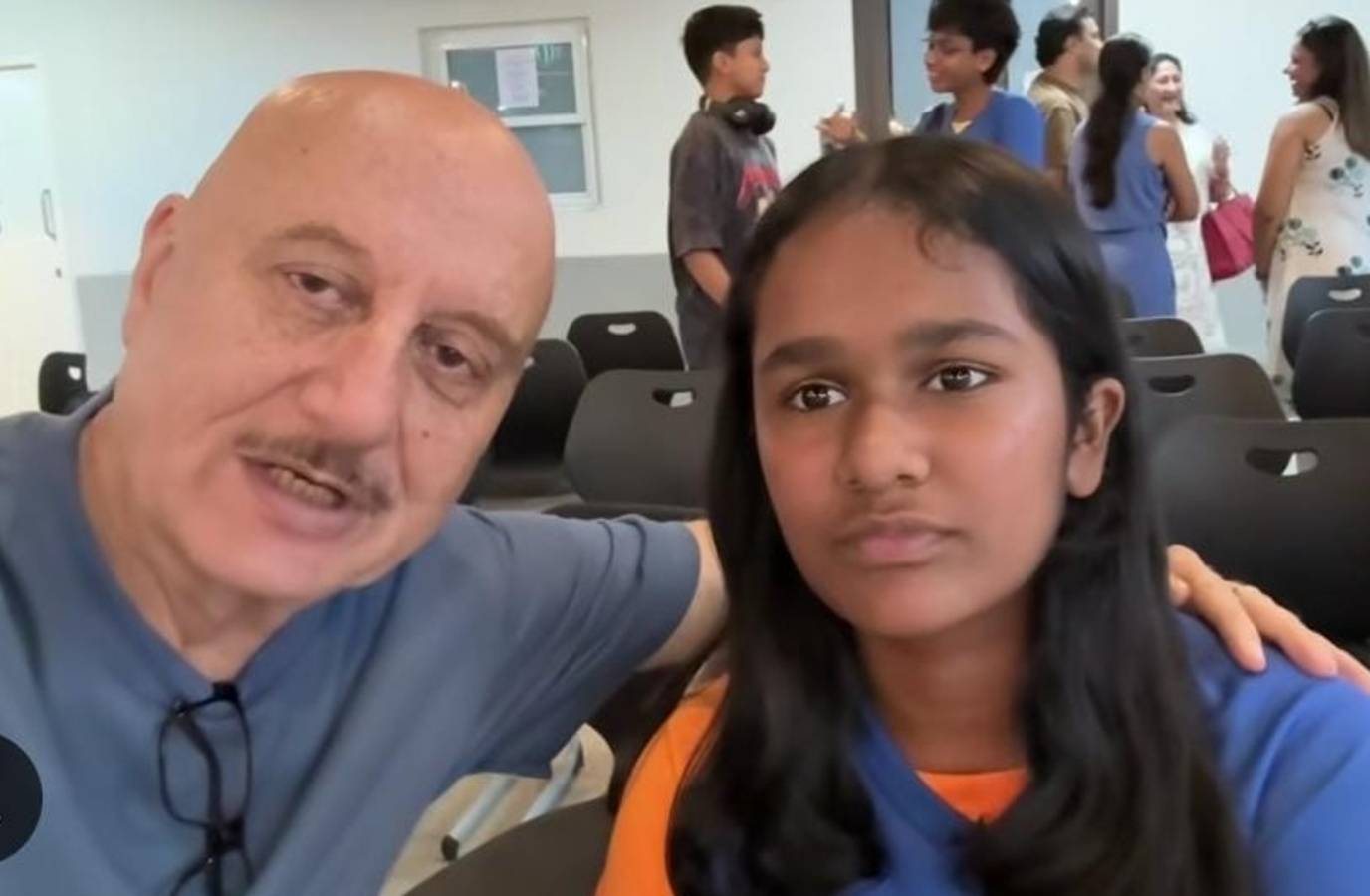 Anupam Kher Brings Joy as 'Parent' to Satish Kaushik's Daughter at School Play