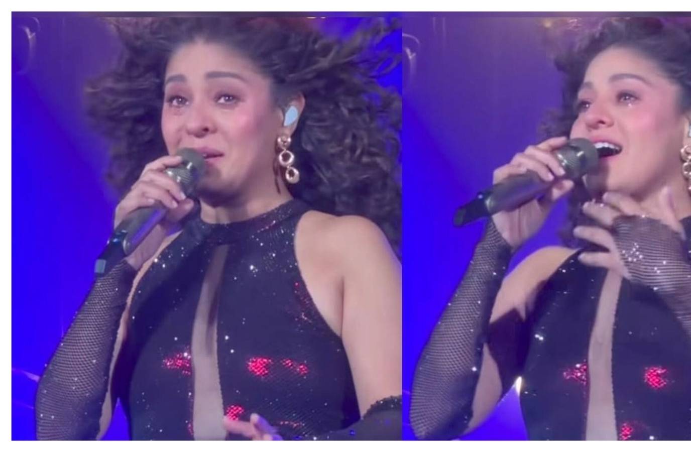 Sunidhi Chauhan Battles Vocal Struggle, Continues Concert for Fans in Lucknow