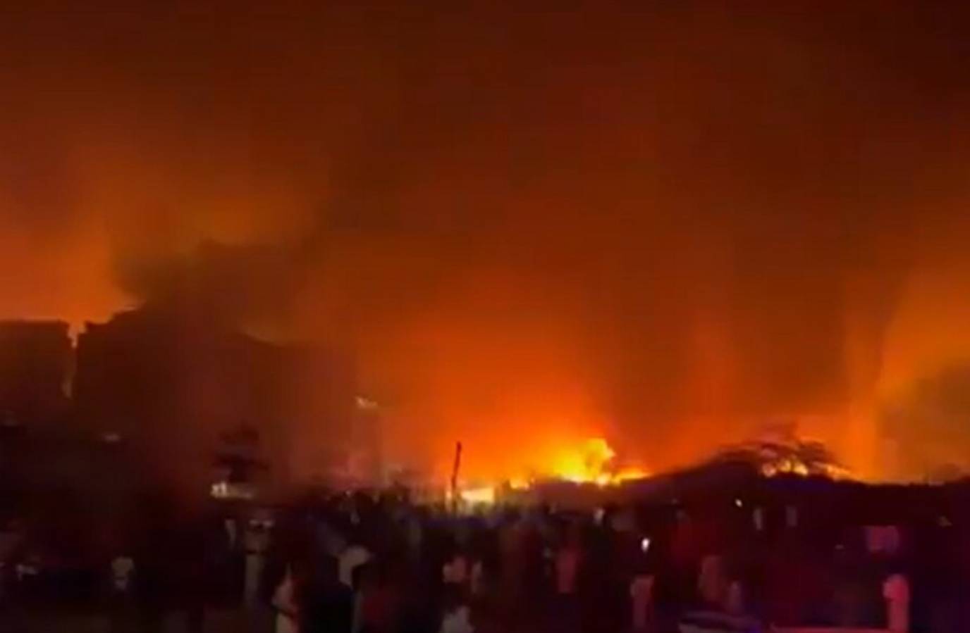 Viral Claim of Drone Factory Blast in Delhi Exposed as Fish Market Fire