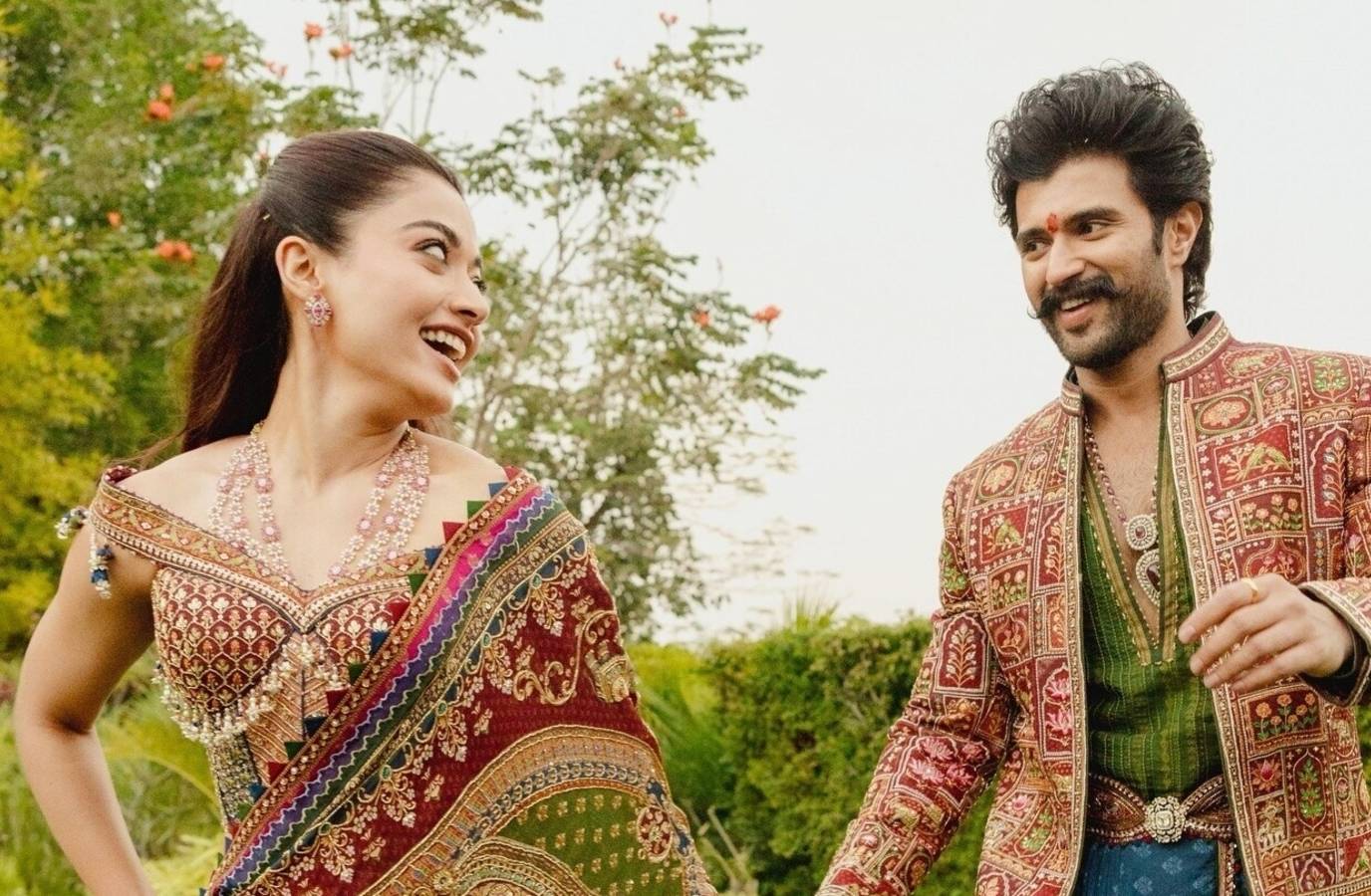 Rashmika Mandanna’s fans defend her as she gets slammed for using Goddess Lakshmi's image on her pre-wedding outfit | Hindustan Times