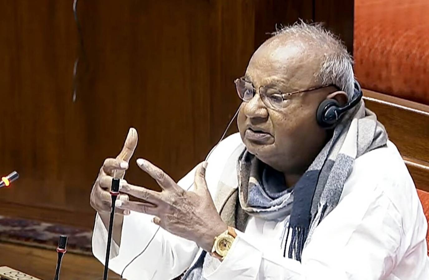 HD Deve Gowda Slams Congress Leaders Over Parliament Chaos