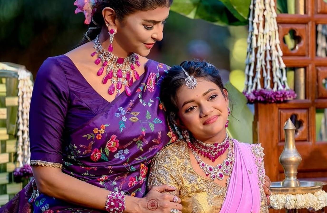 Telugu Actress Lakshmi Manchu Celebrates Daughter's Womanhood with Half Saree Ceremony