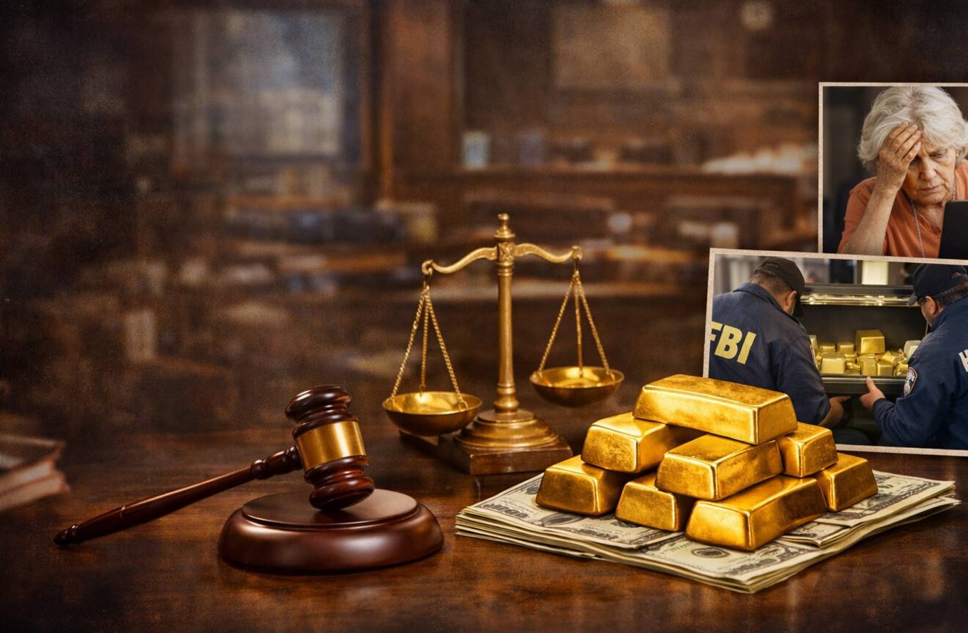US Man Sentenced to 4 Years for $9.3 Million Gold Scam Targeting Elderly