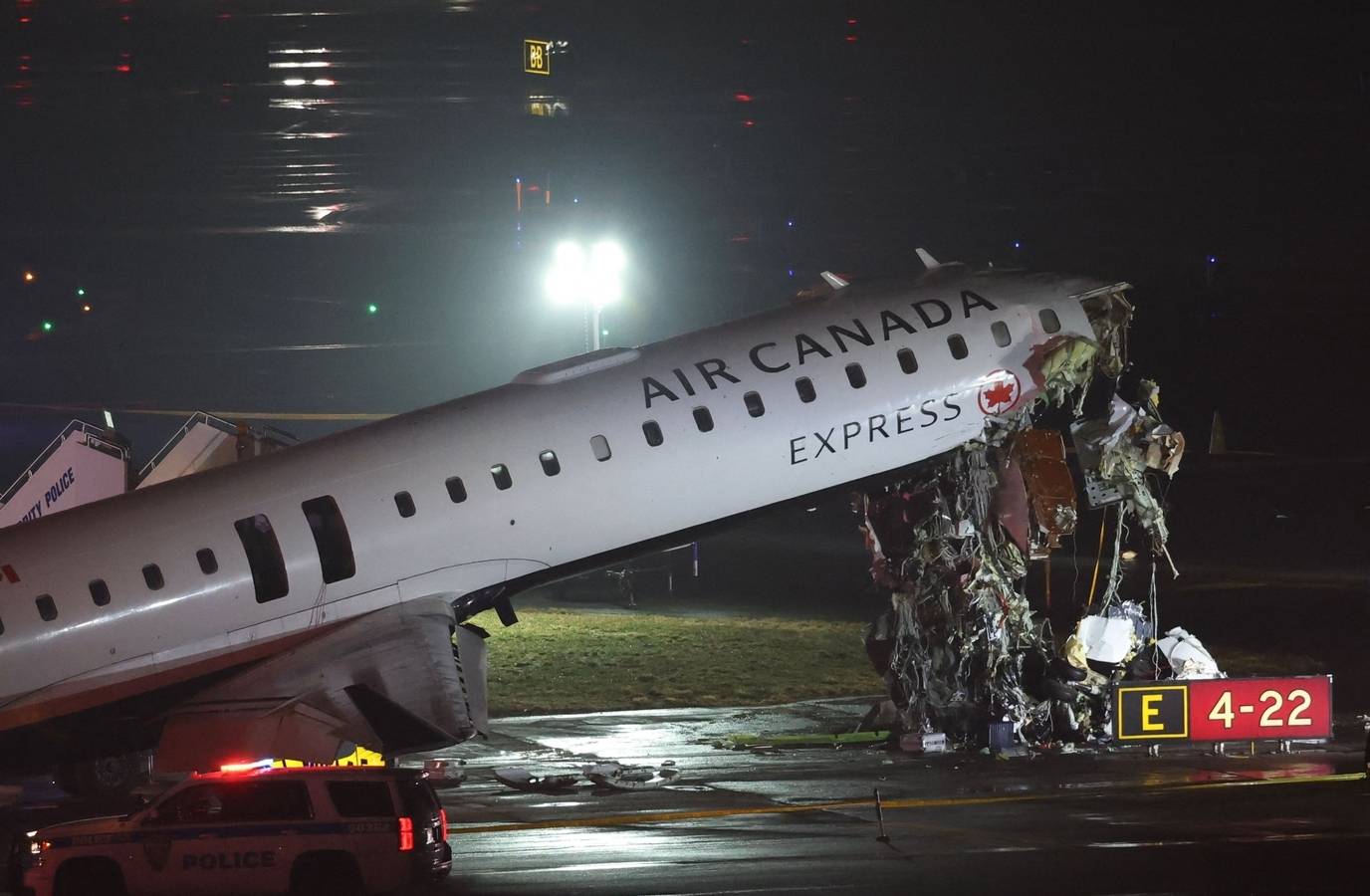 Panic in LaGuardia ATC as Air Canada Express Plane Crashes into Fire Truck
