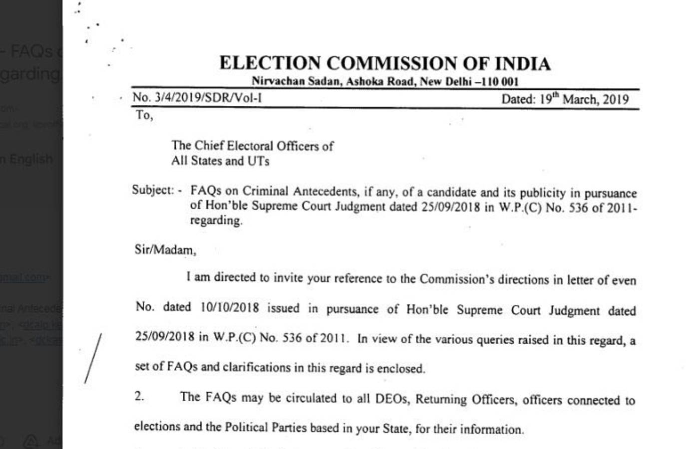 Election Commission Downplays BJP Seal on Official Letter as 'Clerical Error'