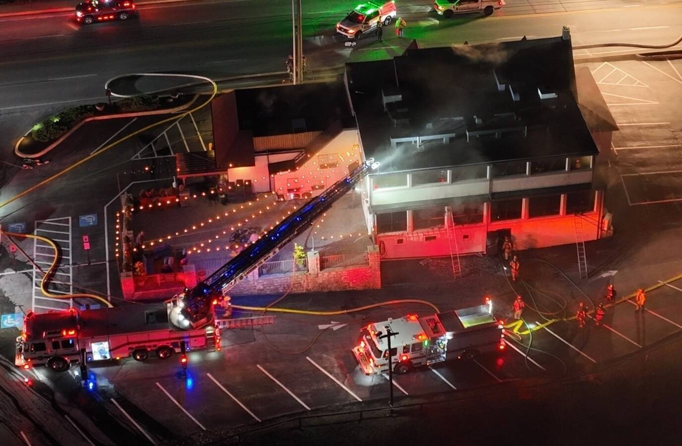 Massive Blaze Engulfs Eagles Nest Restaurant in York, Pennsylvania