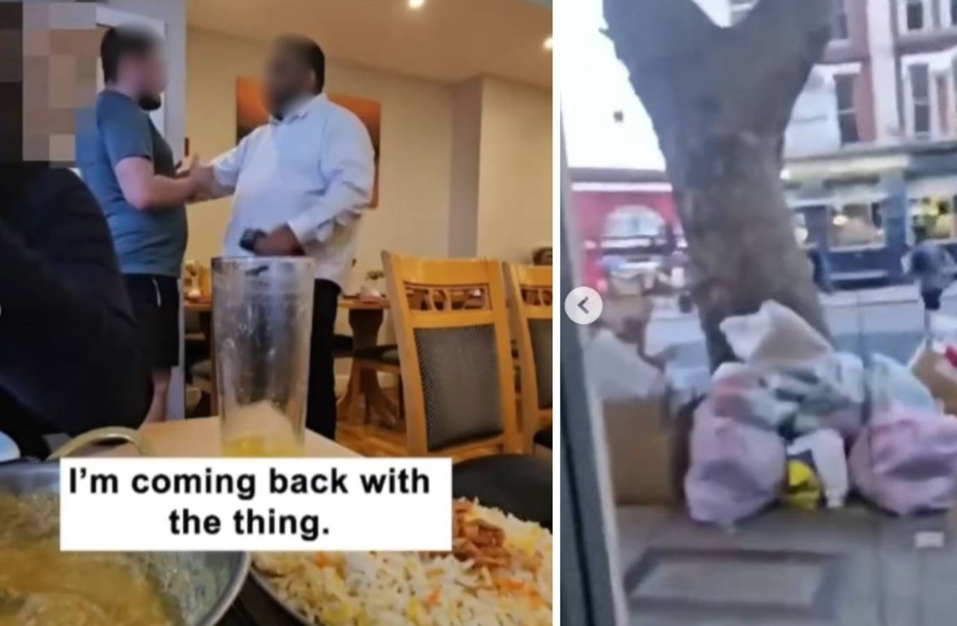 Dine and Dash in London: Man Caught on Camera Shoving Staff Member