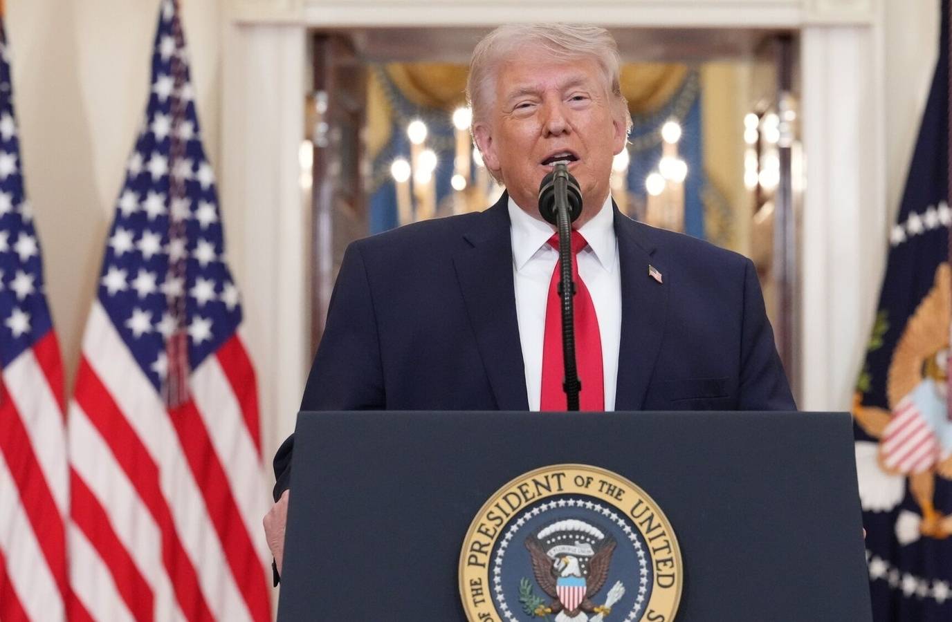Trump Claims Iran's Military in Ruins, Vows to Strike Hard