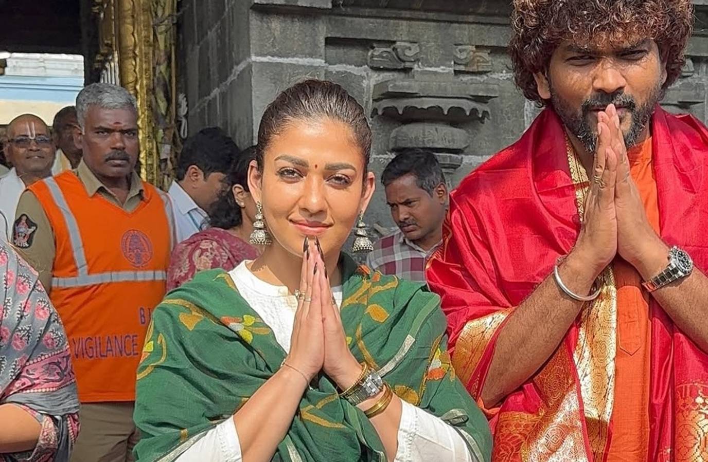 Nayanthara Joins Vignesh Shivan for Tirumala Darshan Ahead of LIK Release