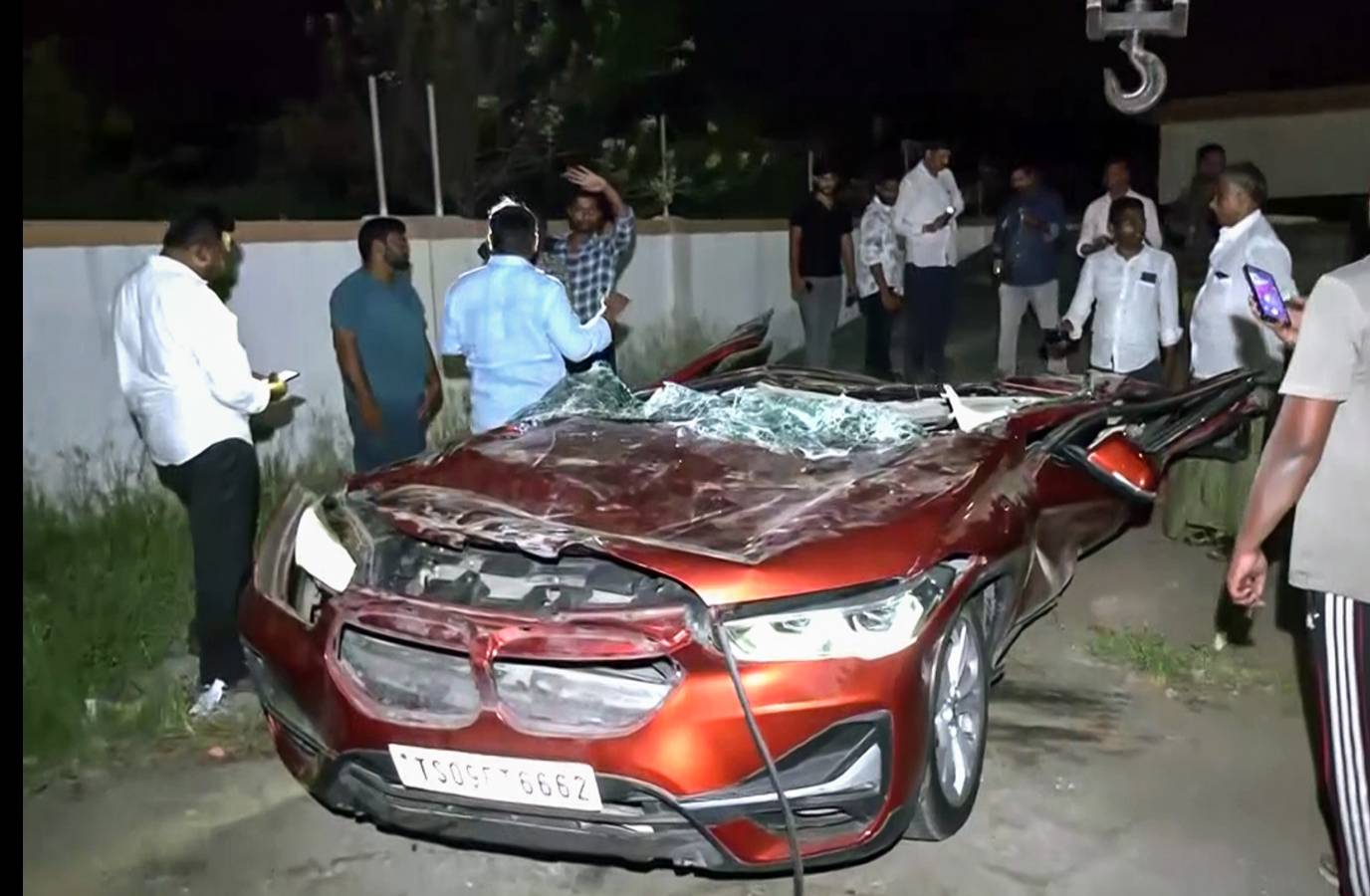 Concrete Mixer Truck Wrecks Luxury Car, Kills Prominent Advocate in Andhra Pradesh