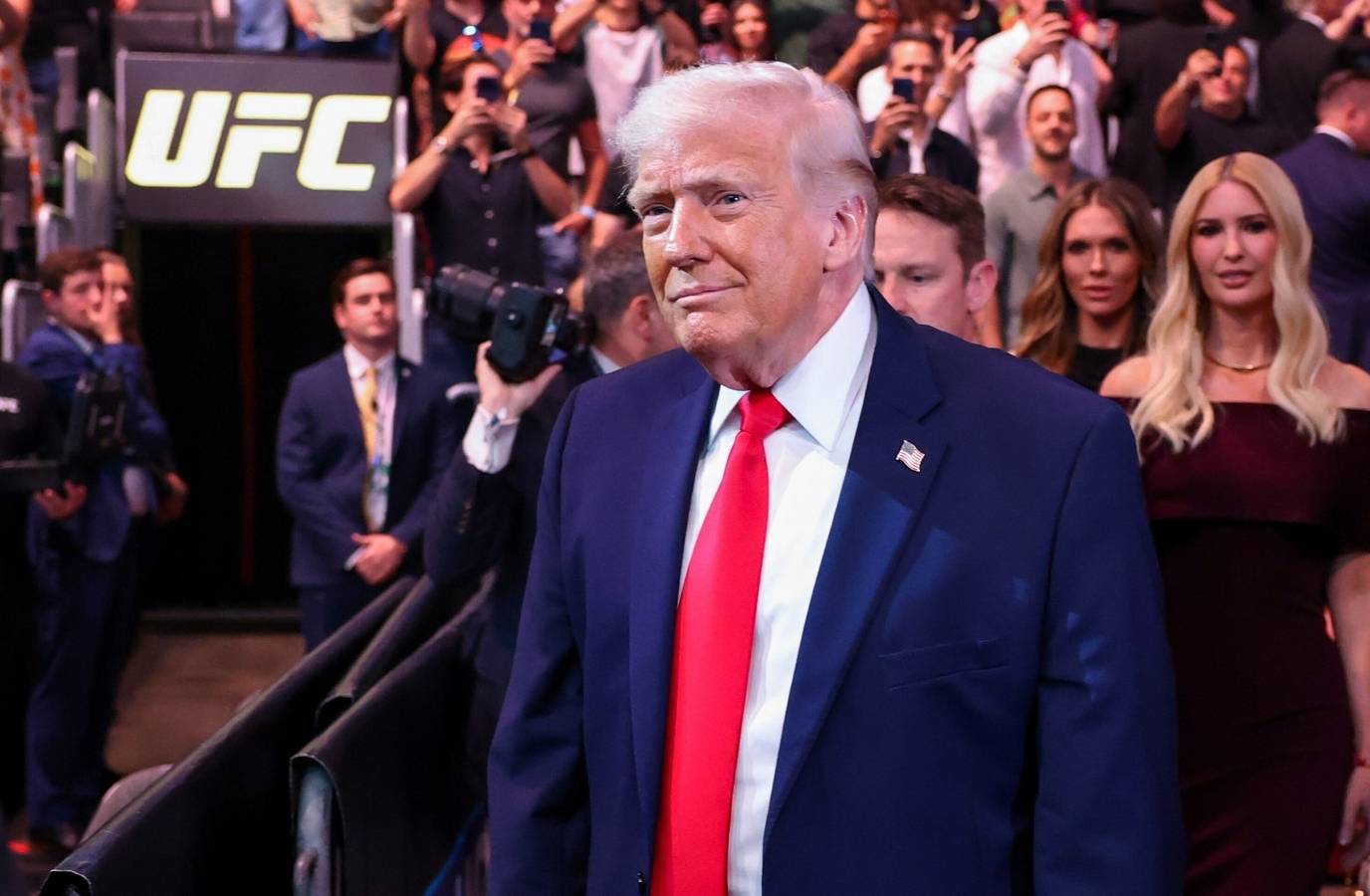 Trump Booed at UFC 327 in Miami, Amid Failing Iran Talks