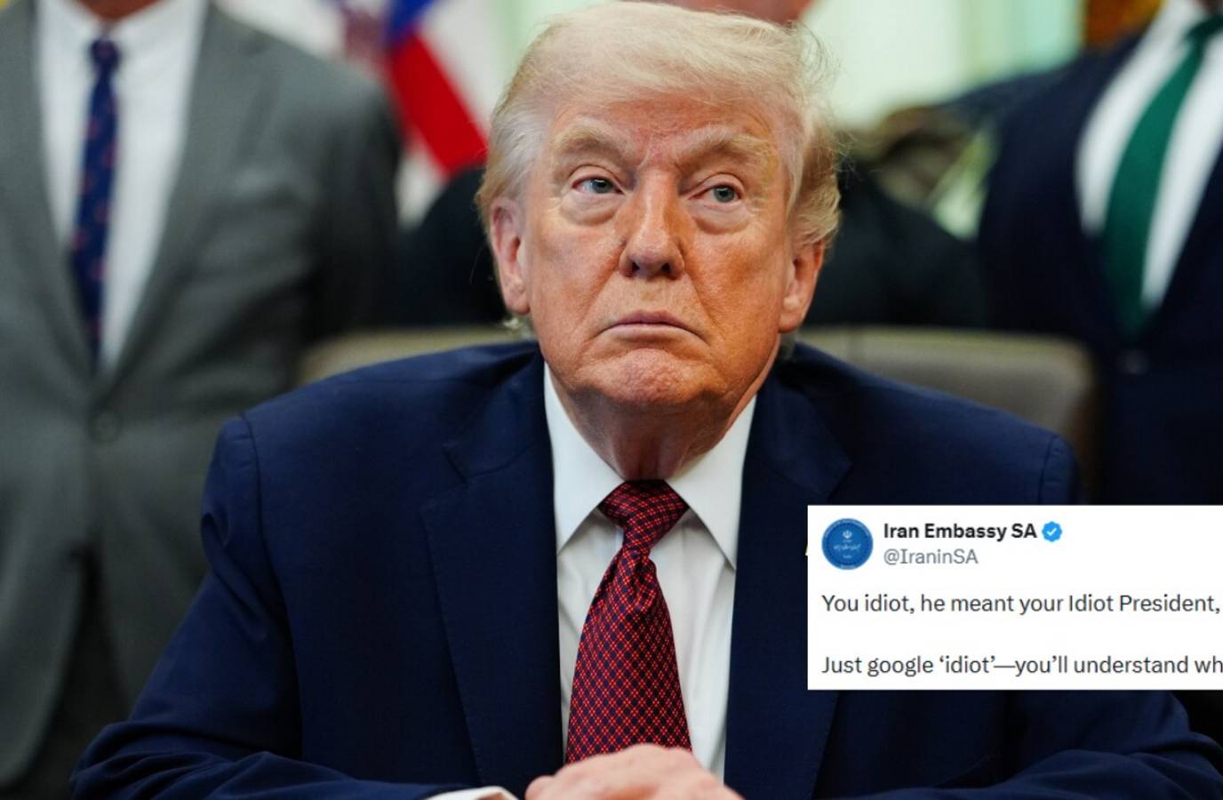 Iran Embassy Takes Swipe at Trump Over IRGC's Viral Audio, Challenges US to 'Google'