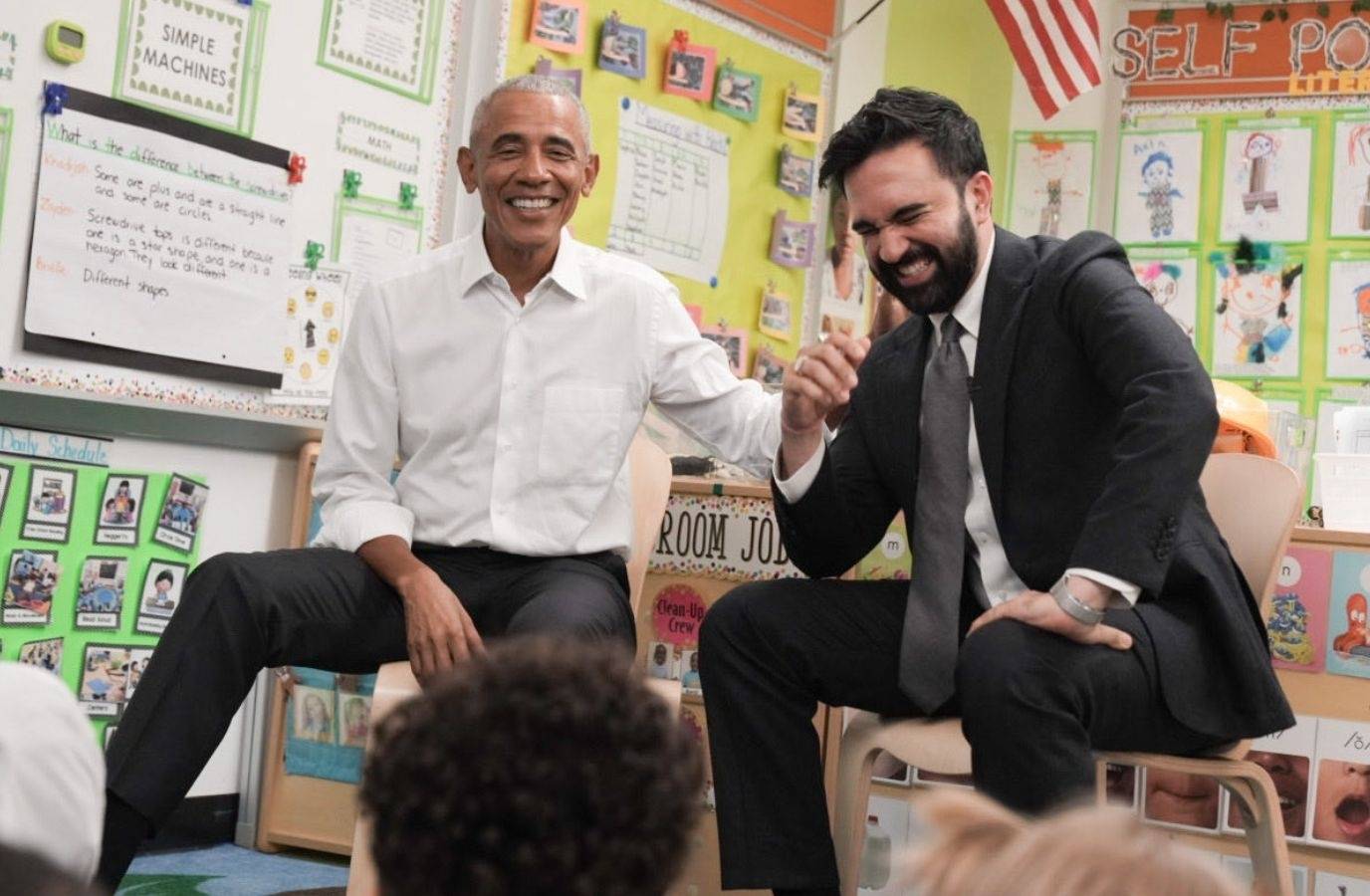Obama and Mamdani Spread Joy with Kids in Bronx Sing-Along