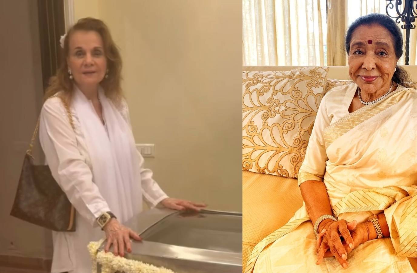 Mumtaz Shares Emotional Video from Asha Bhosle's Funeral: 'She Looked So Lovely'