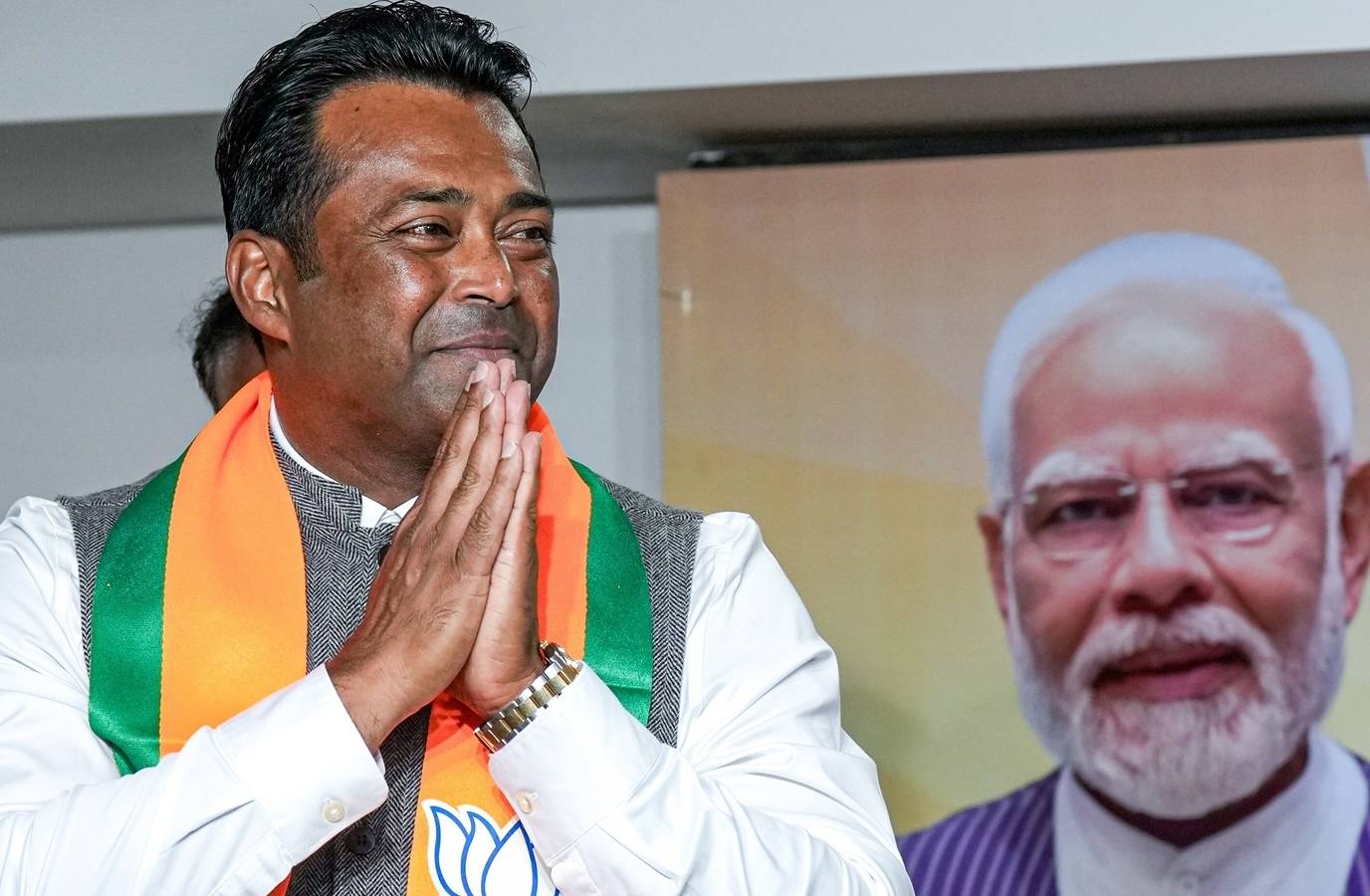 Tennis Legend Leander Paes Shifts Gears, Joins BJP Ahead of Bengal Polls