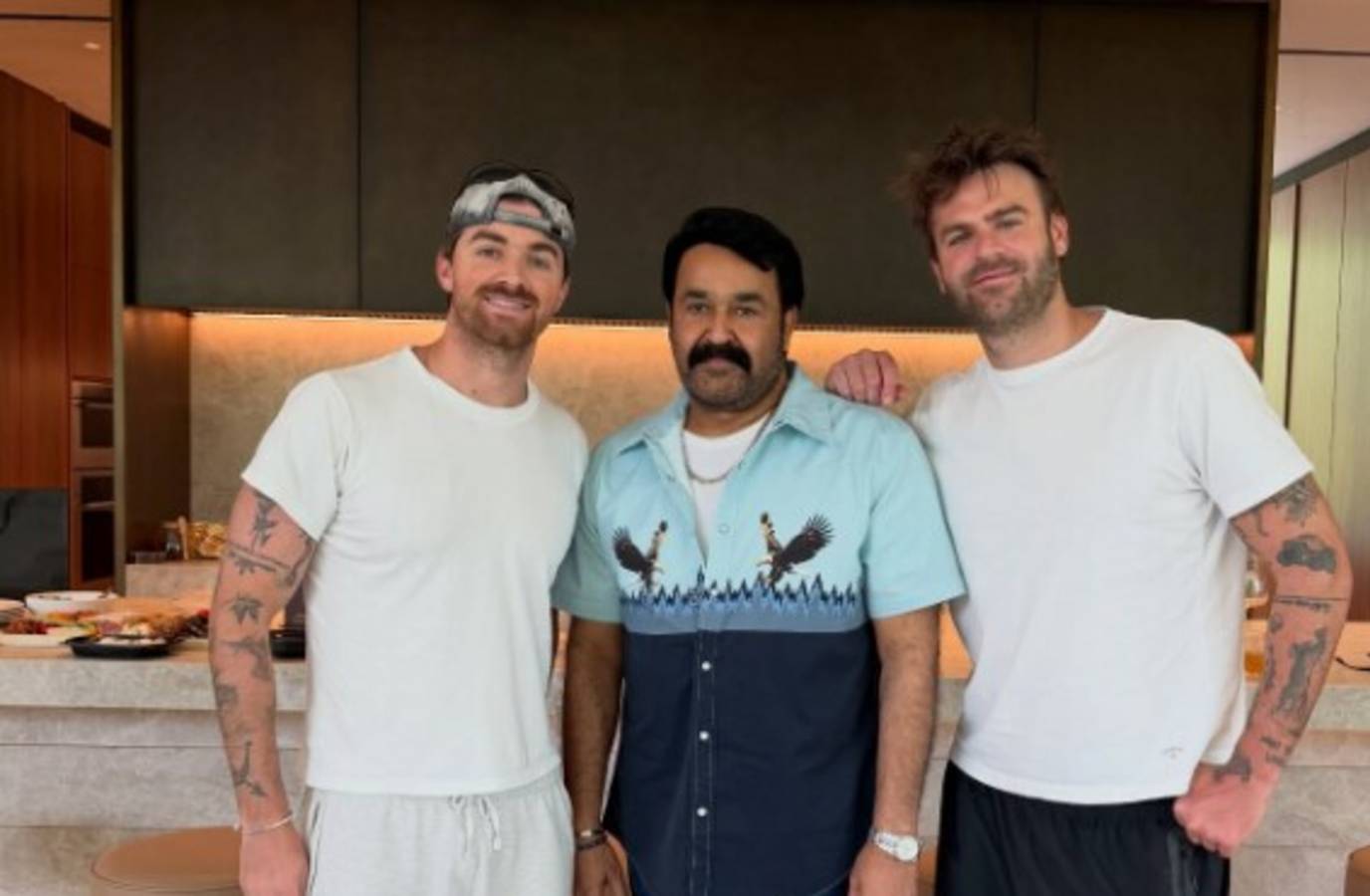 The Chainsmokers Meet Malayalam Superstar Mohanlal in Unexpected Friendship