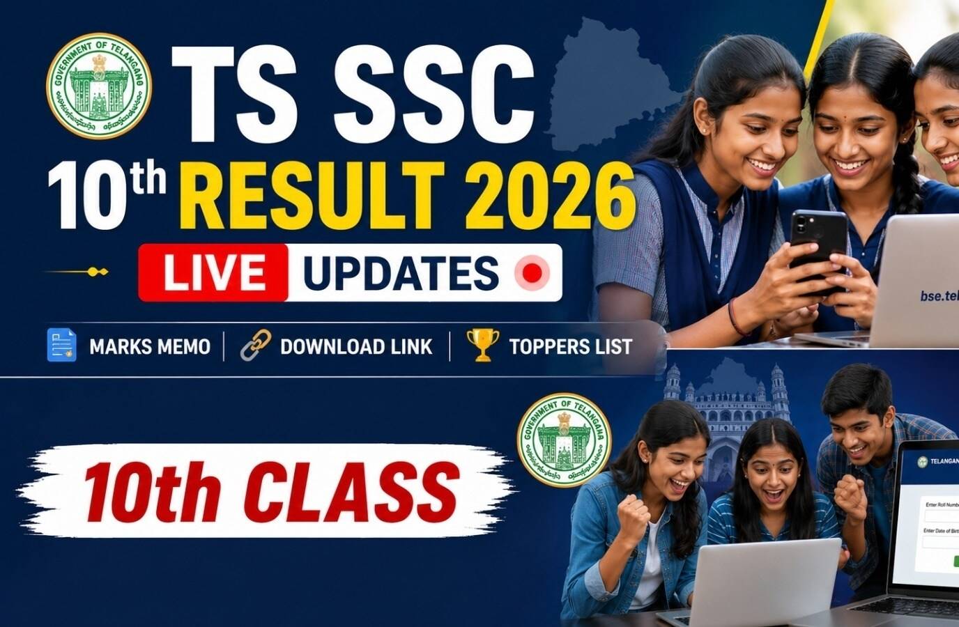 TS SSC Results 2026: Live Updates and Websites to Check Scores
