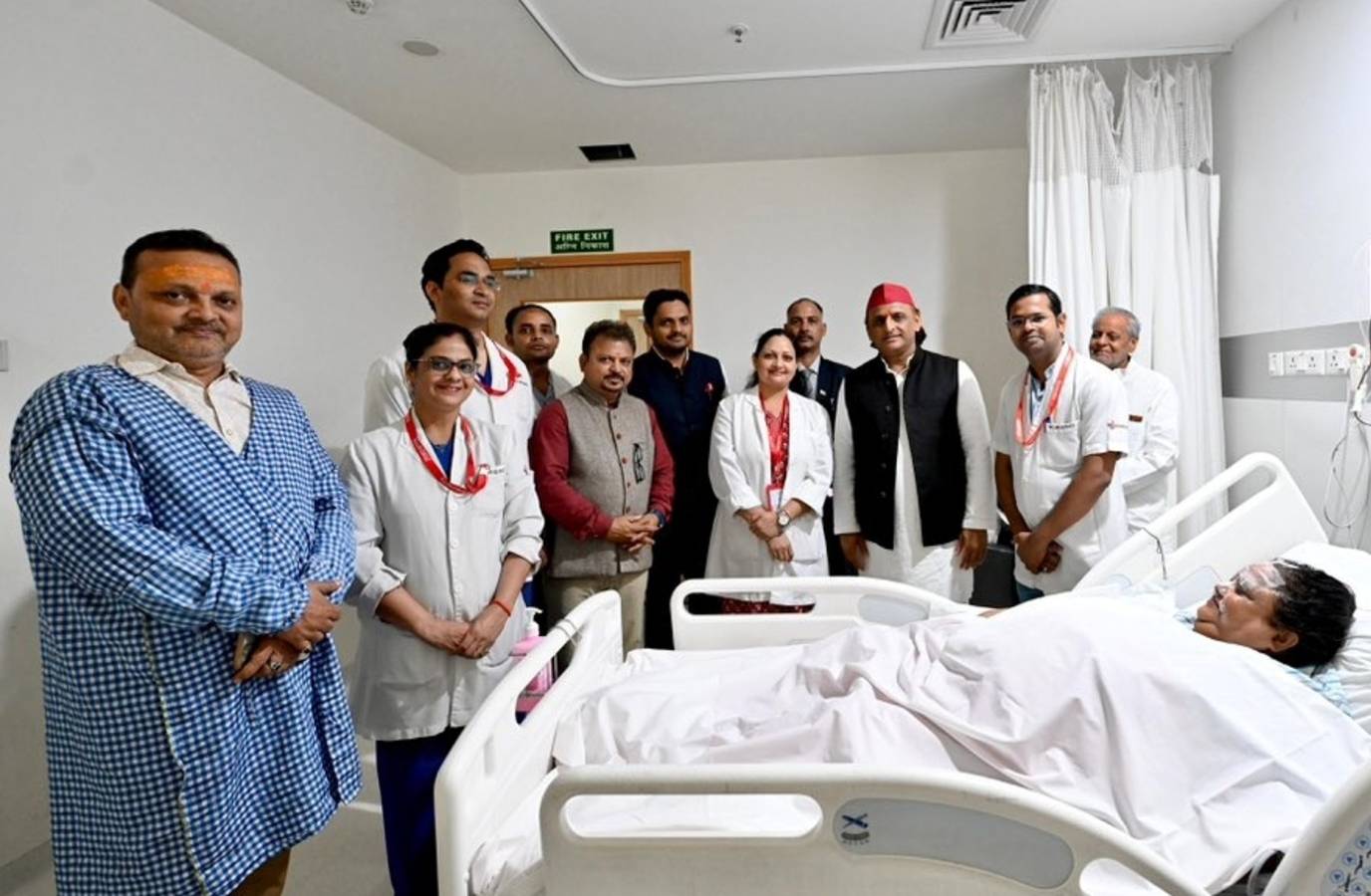 Akhilesh visits BJP MLA who got injured while burning his effigy: ‘Don’t want flames of discord' | India News