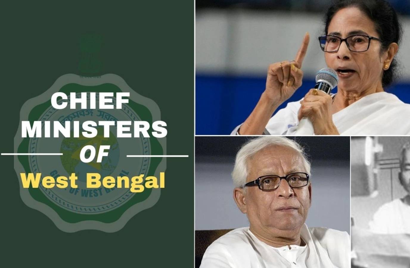 West Bengal's 12 Chief Ministers: From Independence to Present
