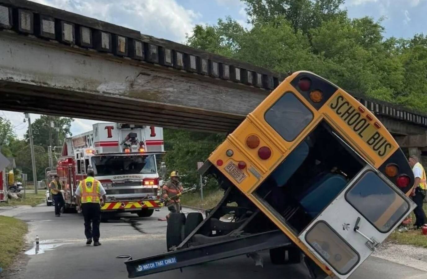 Six Children Injured in North Carolina School Bus Crash, Driver Air-Lifted to Hospital
