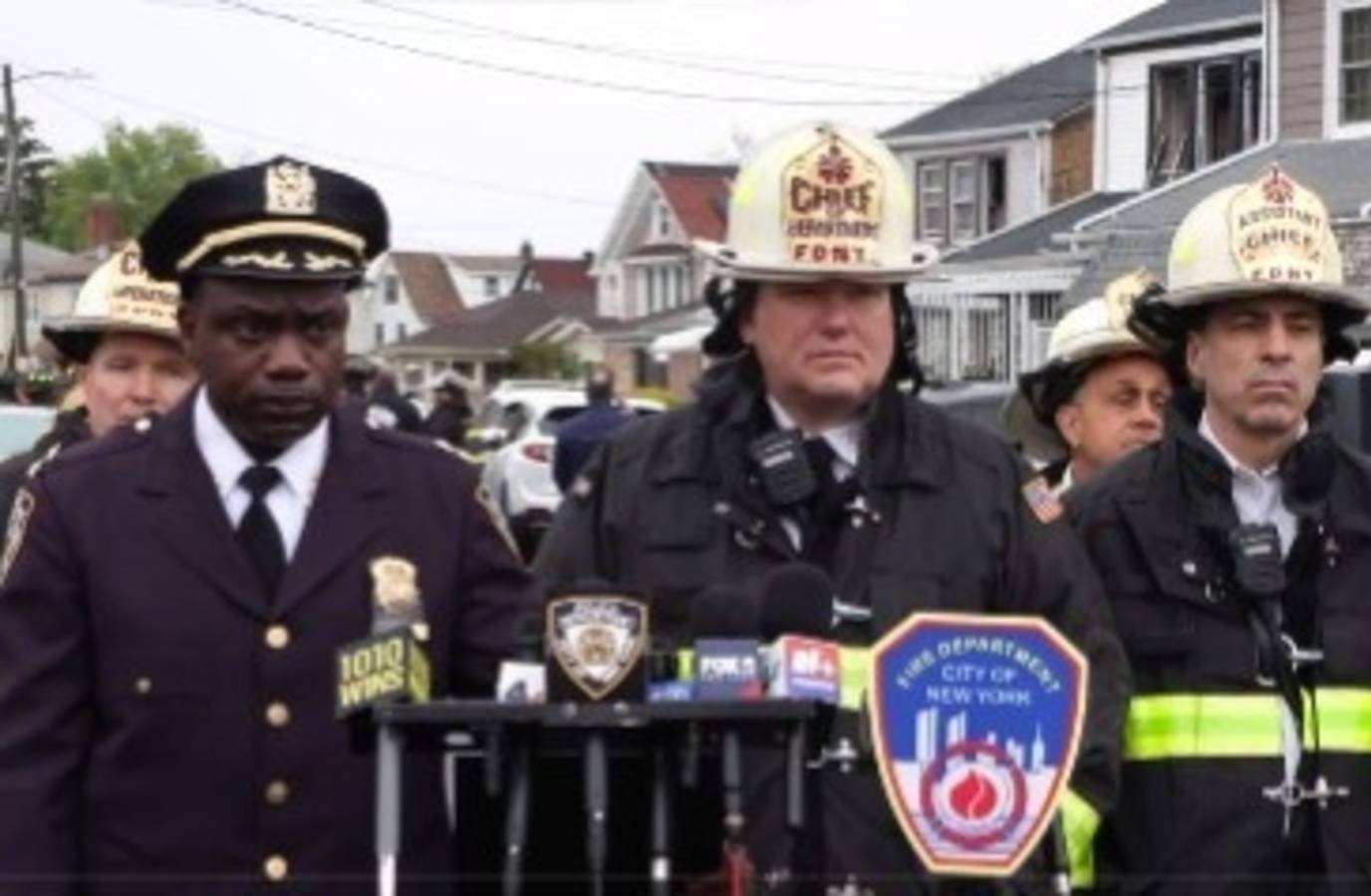 Queens Blaze Engulfs Home After Knife Dispute Explosion
