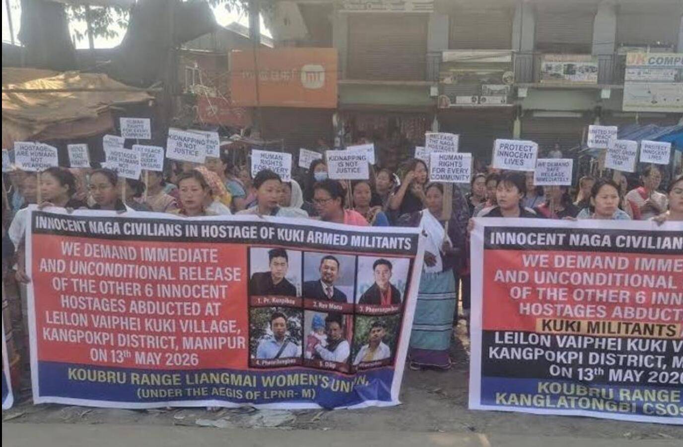 Naga Women Demand Immediate Release of Six Hostages in Manipur